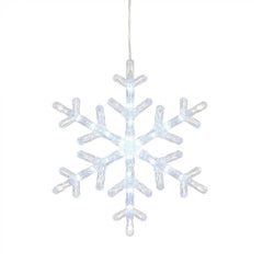 Member's Mark 10ct LED Snowflake Lights, 18' Lighted Length