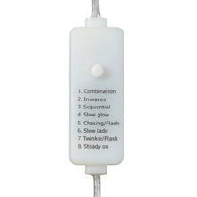 LED light controller box with eight light mode setting labels