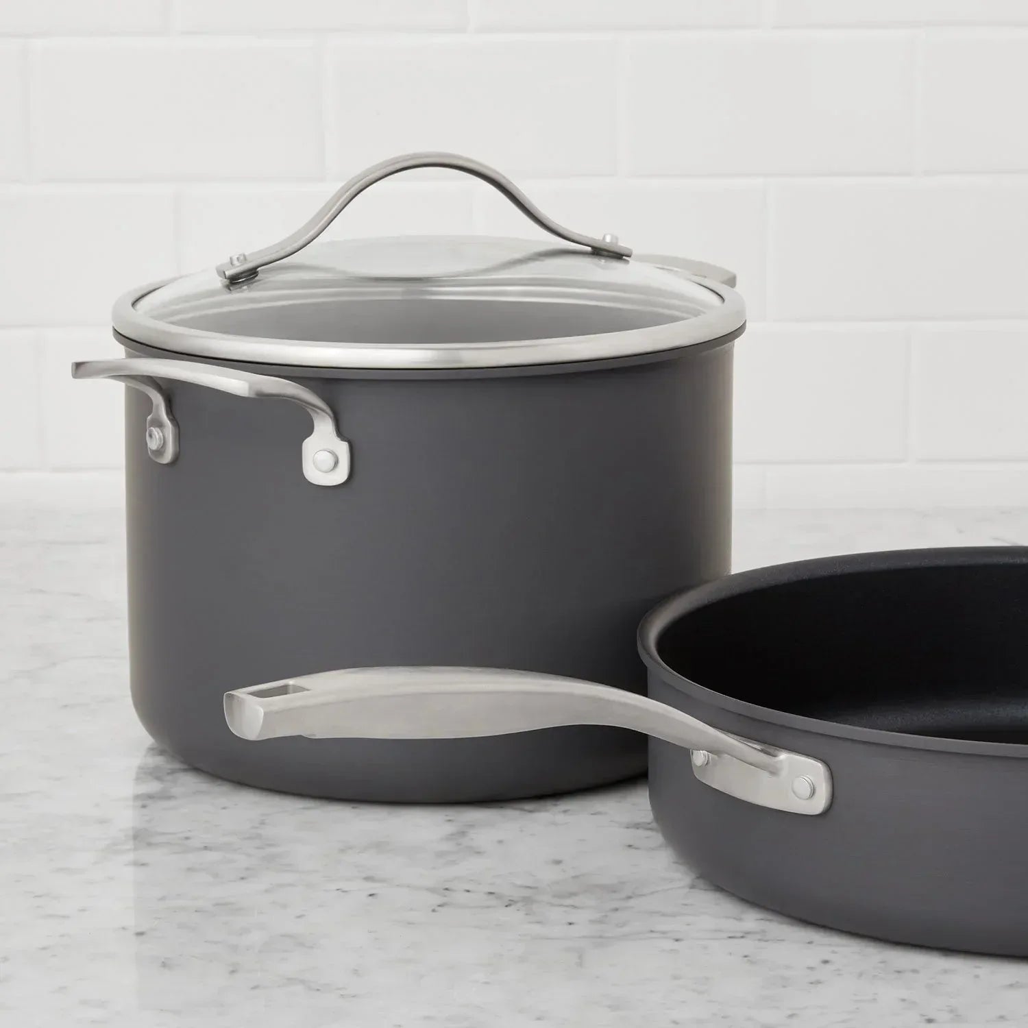 Member's Mark 15-Piece Hard Anodized Nonstick Aluminum Cookware Set