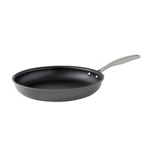 Hard anodized nonstick frying pan, dark gray with riveted stainless handle