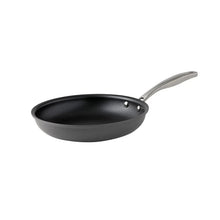 Hard anodized nonstick frying pan, dark gray interior and stainless handle