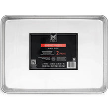 Aluminum sheet pan, half-size, silver 2-pack