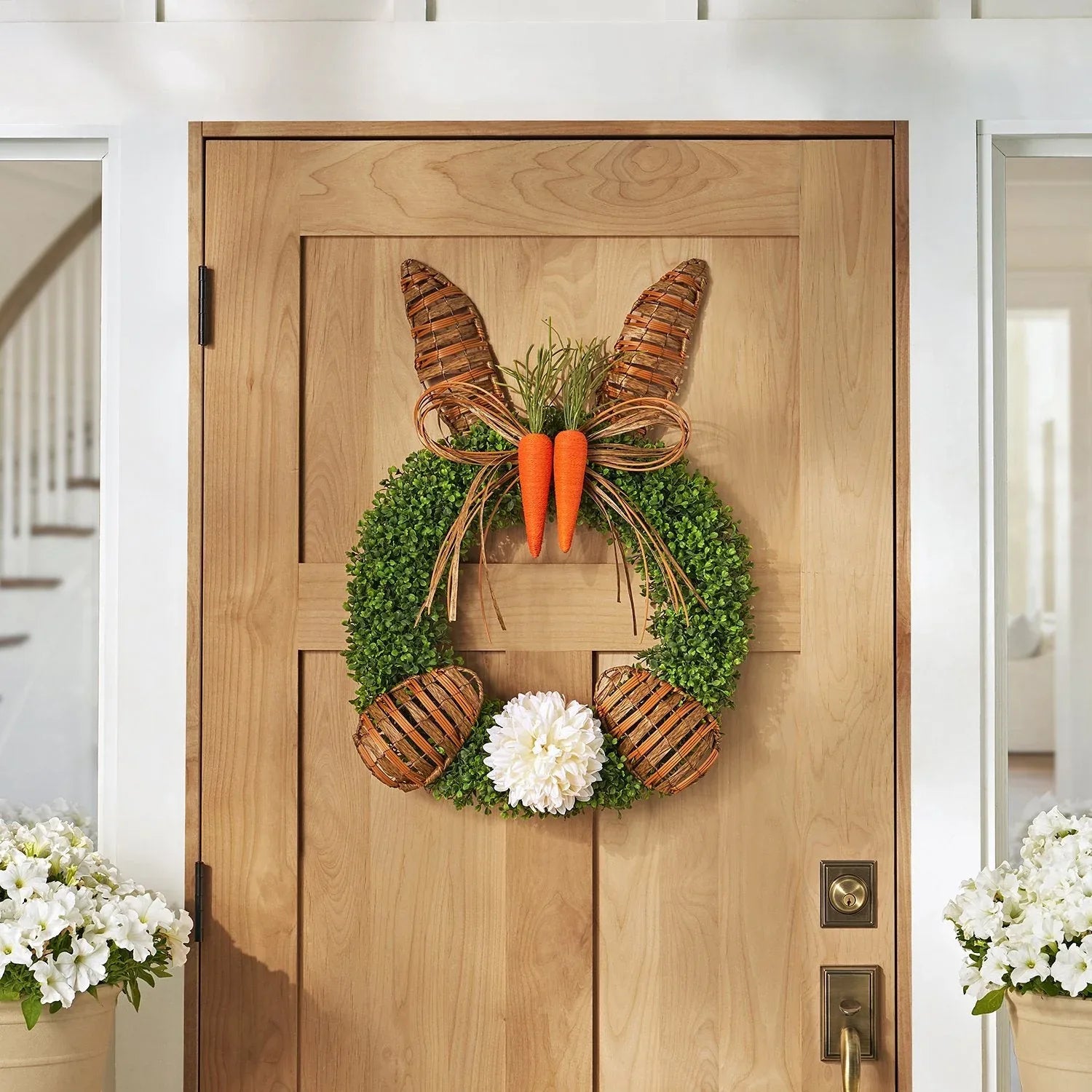 Memberâ€™s Mark 22" Woven Bunny Wreath - USA MEGA SHOP