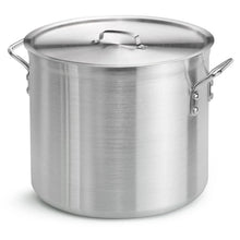 24-qt covered aluminum stock pot with lid and side handles