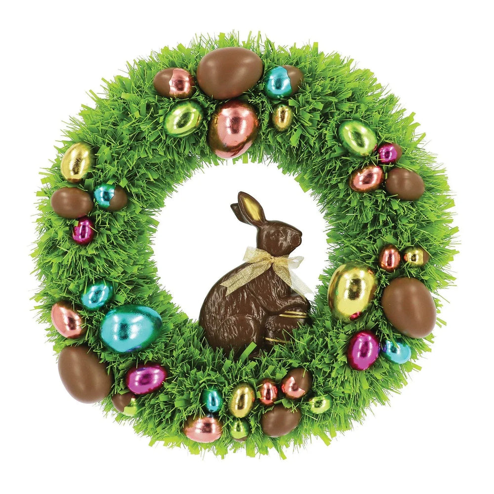 Member's Mark 24" Chocolate-Style Bunny Tinsel Wreath - USA MEGA SHOP
