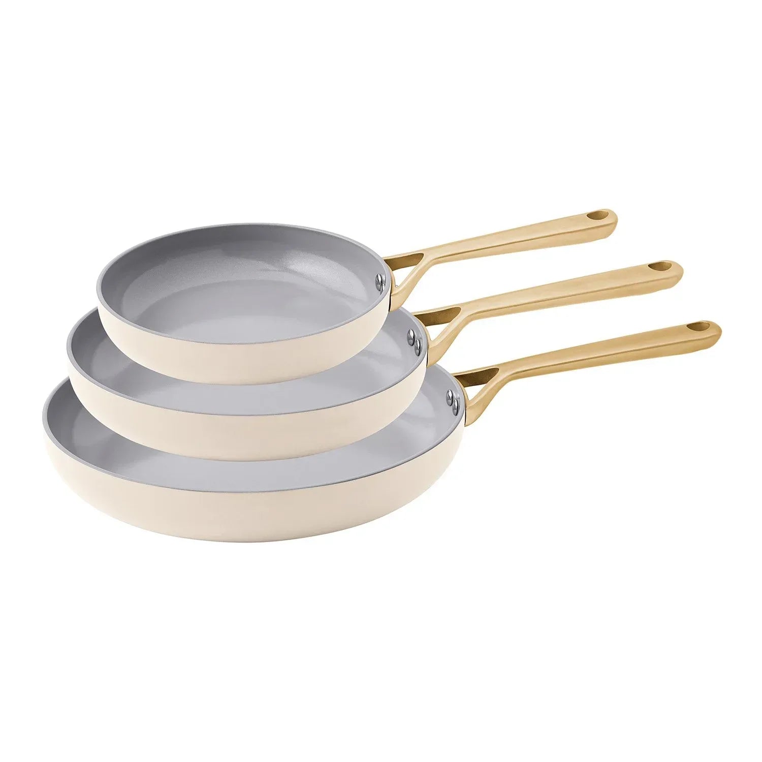 Member's Mark 3-Piece Modern Tri-ply Fry Pan Set