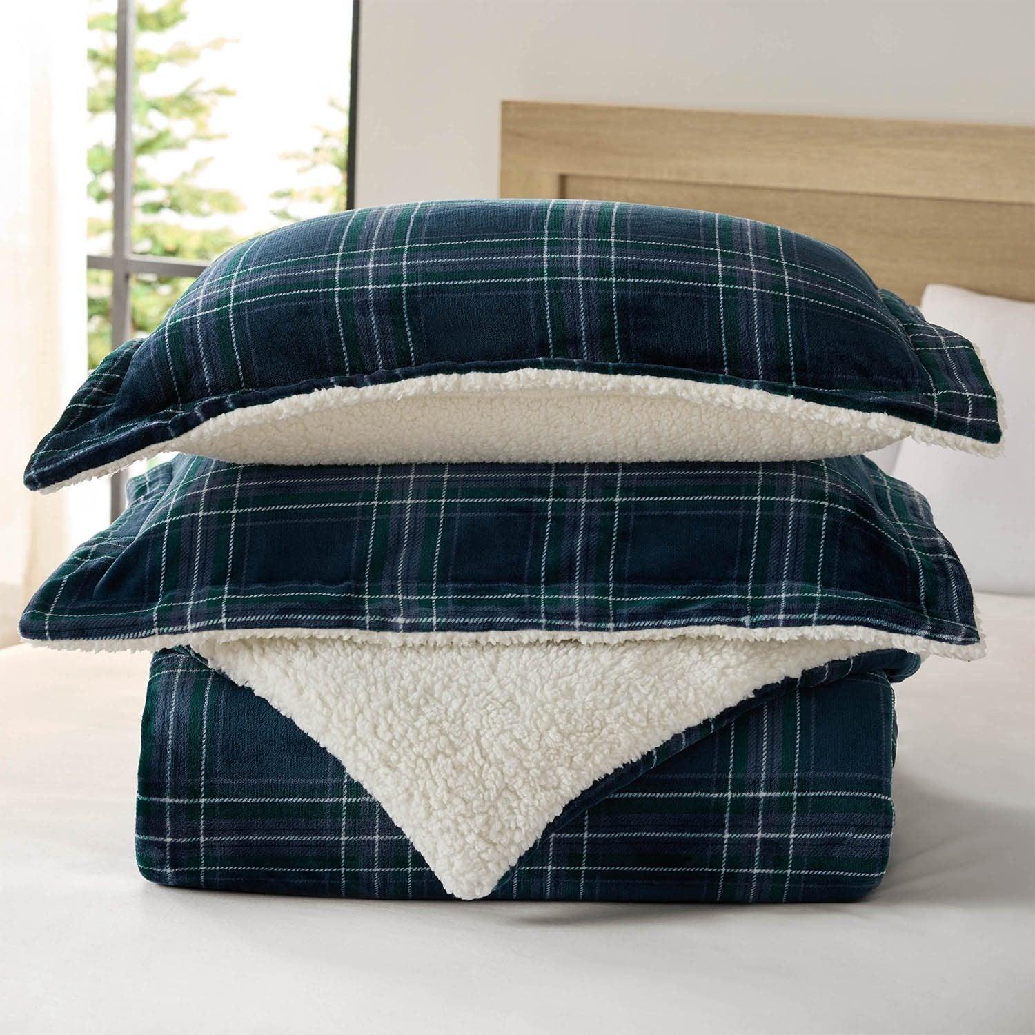 Member's Mark 3-Piece Printed Plush Comforter Sets, Assorted Sizes