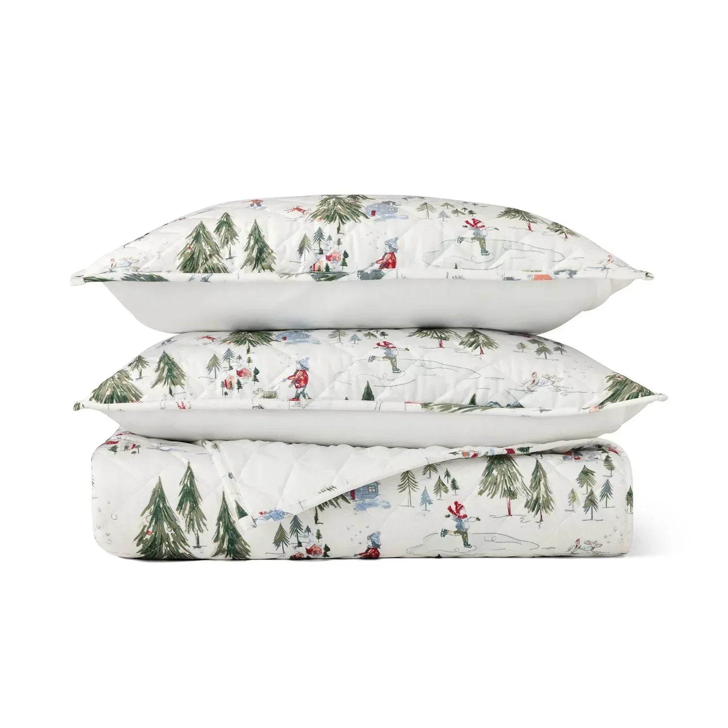 Member's Mark 3-Piece Printed Velvet Quilt Sets, Winter Designs