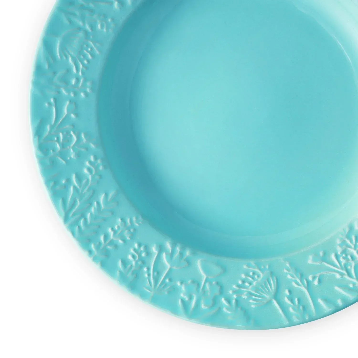 Member's Mark 4-Piece Ceramic Floral Texture Salad Plates