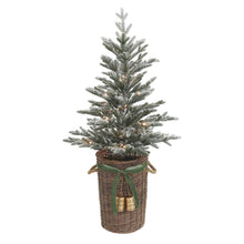 Member's Mark 48" Pre-Lit Flocked Topiary in Woven Basket