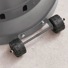 Patio heater base legs with rubber feet and metal support bars