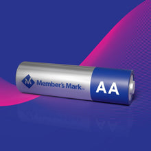 Single AA alkaline battery with Member's Mark AA label