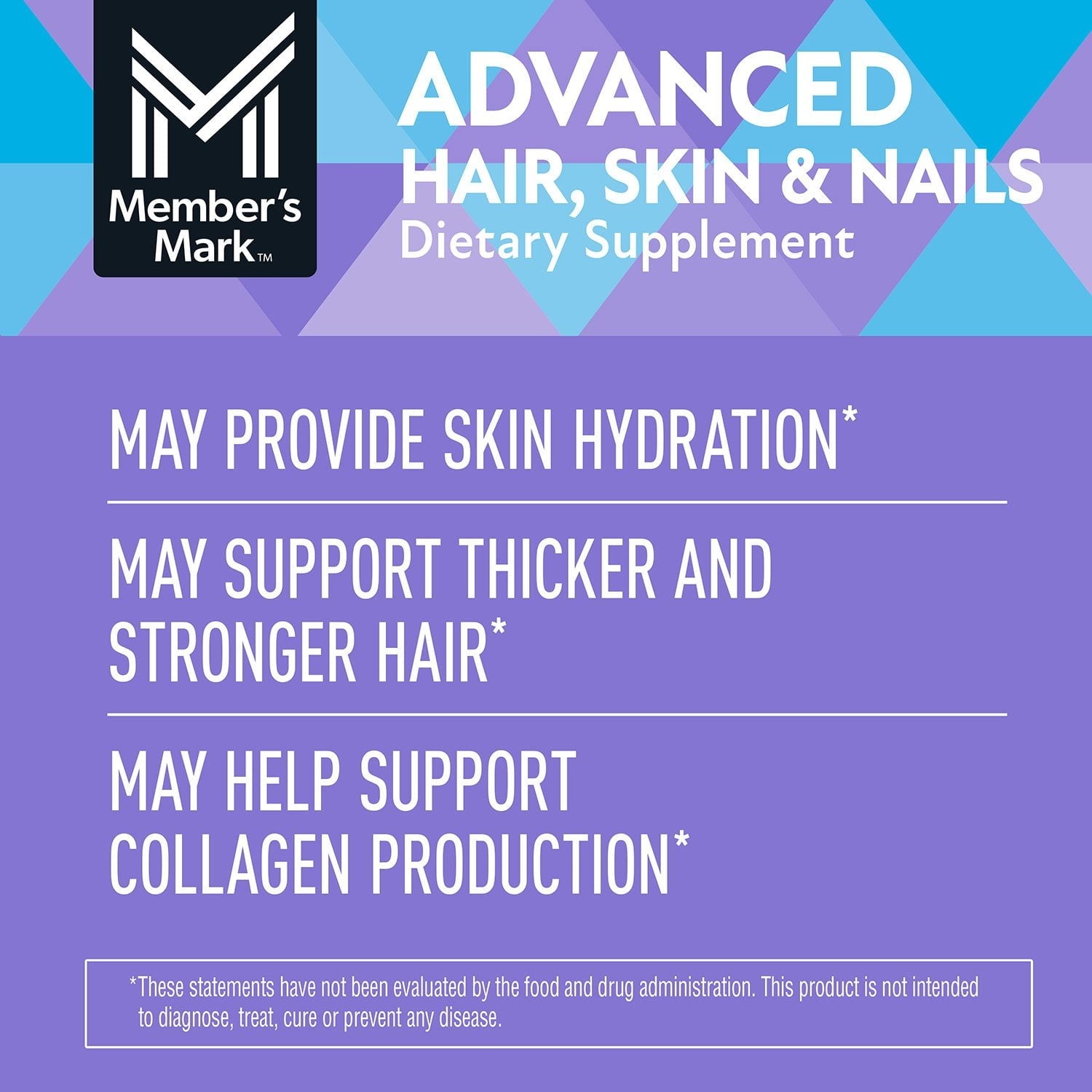 Member's Mark Advanced Hair, Skin & Nails Softgels, 120 ct.