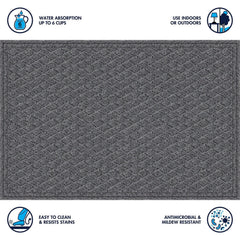 Member's Mark Antimicrobial Diamond Scraper Entrance Mat, Choose Size and Color