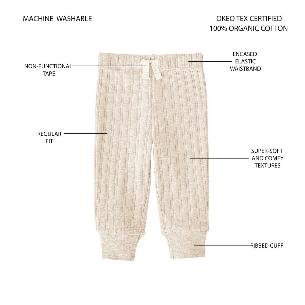 Member's Mark Baby 3-Pack Organic Cotton Rib Pant - USA MEGA SHOP