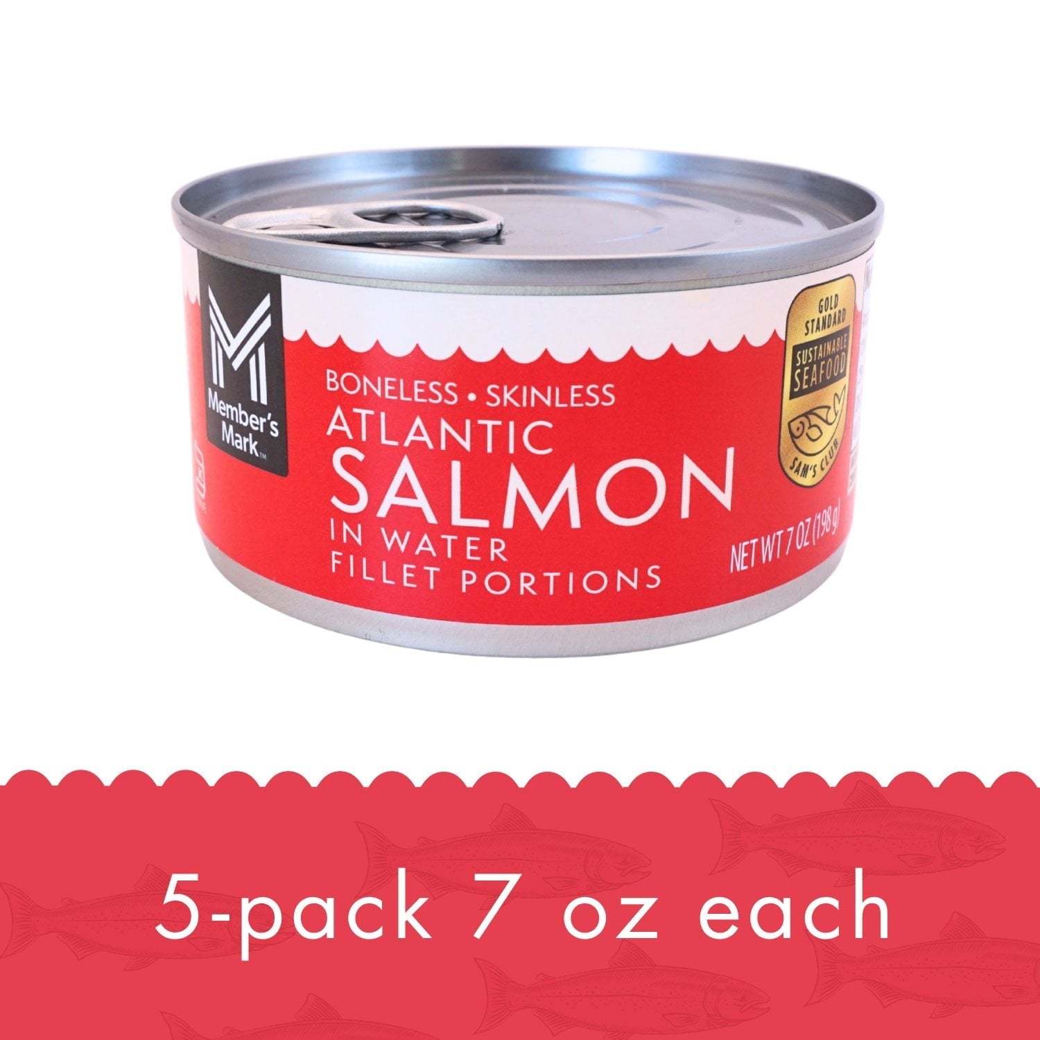 Member's Mark Canned Atlantic Salmon, 7 oz., 5 pk.