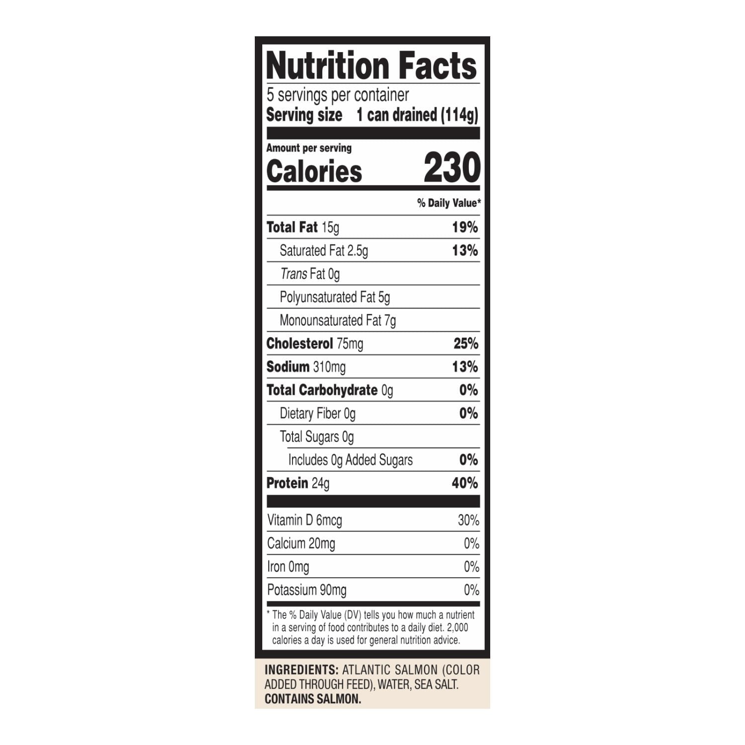 Member's Mark Canned Atlantic Salmon, 7 oz., 5 pk.