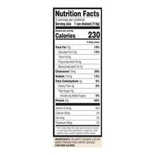 Nutrition Facts panel for canned Atlantic salmon, showing calories and nutrient amounts