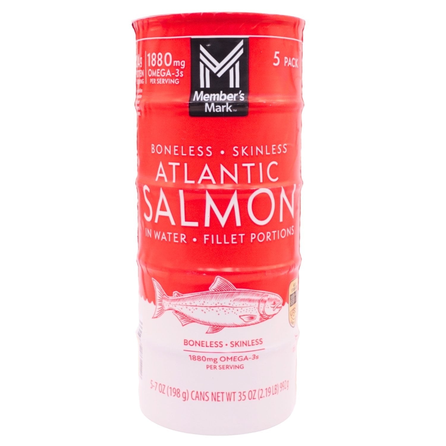 Member's Mark Canned Atlantic Salmon, 7 oz., 5 pk.