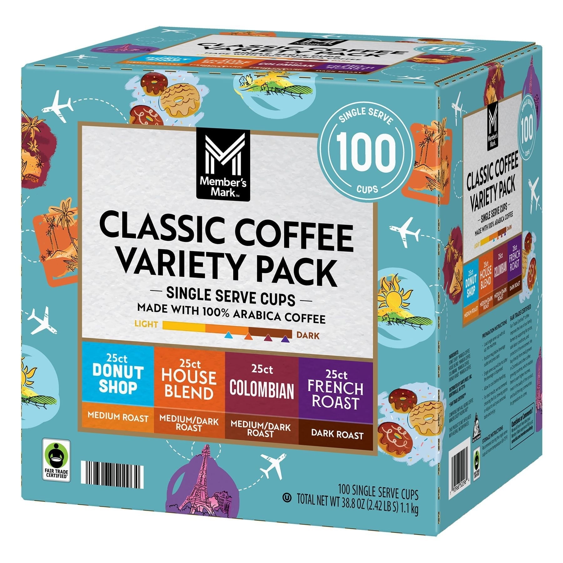 Member's Mark Classic Coffee Pods, Variety Pack, 100 ct.