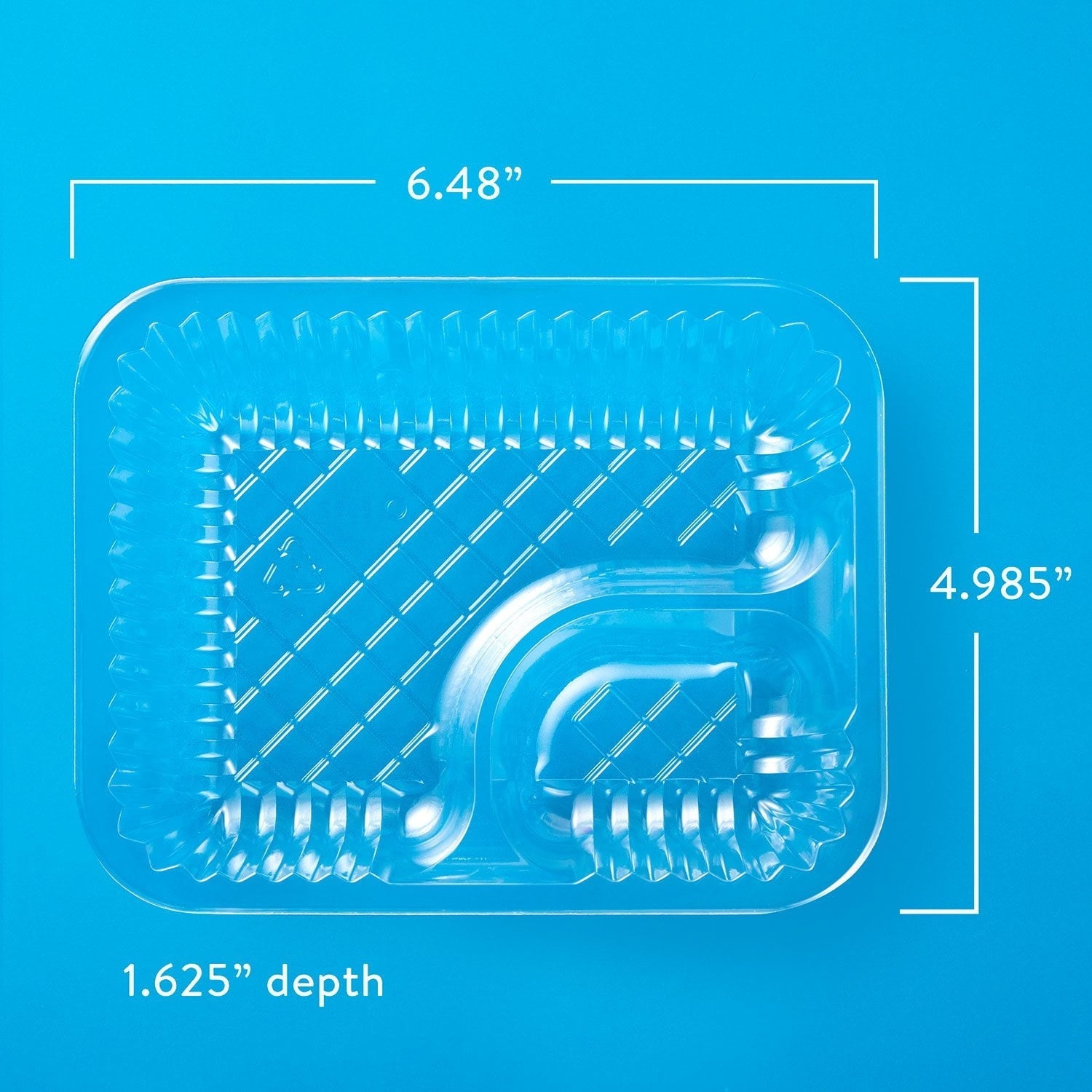 Member's Mark Clear 2-Compartment Nacho Trays 6.5" x 5", 200 ct.