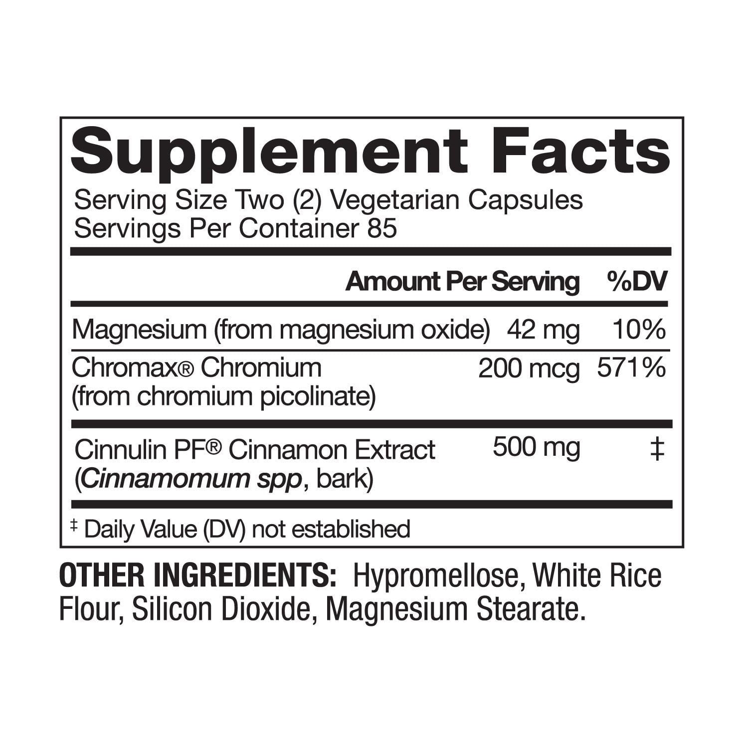 Member's Mark Clinical Strength Cinnamon 500 mg. Capsules, 170 ct.