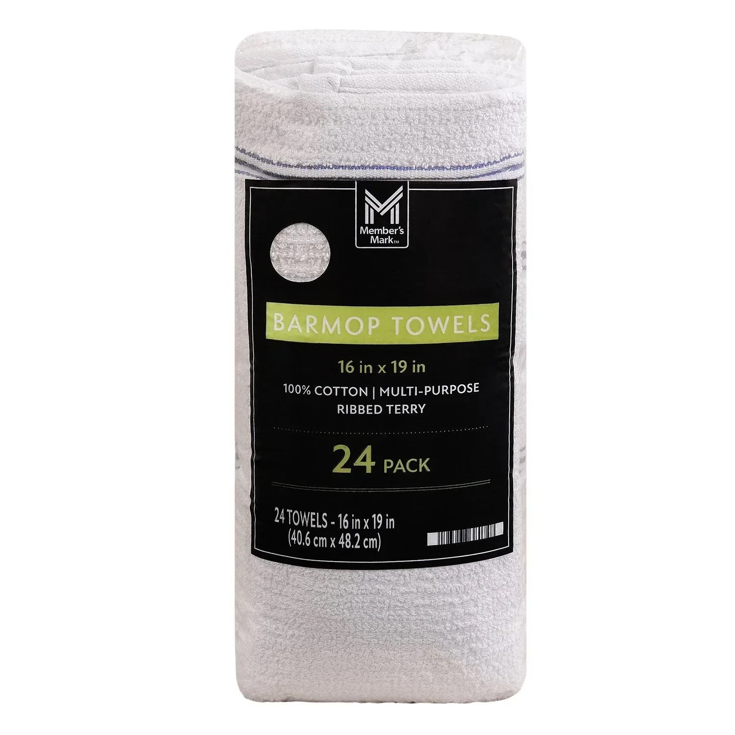 Member's Mark Cotton Bar Mop Towels, 16" x 19", 24 ct. - USA MEGA SHOP