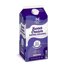 Coffee creamer carton, Sweet Cream, Member's Mark, purple, 64 fl oz, lactose free