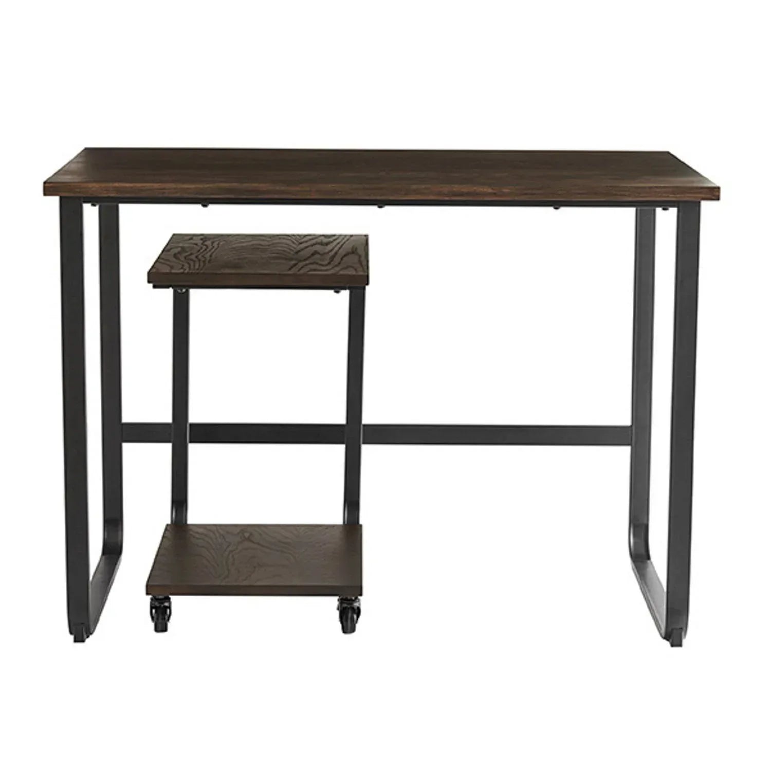 Member's Mark Dakota 2-Piece Writing Desk and C-Table Set, Dark Brown