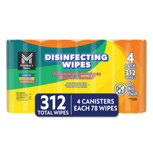 Disinfecting wipes variety pack with 4 canisters and 312 total wipes