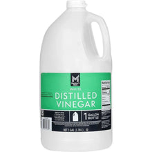 Distilled white vinegar 1-gallon bottle with handle and green front label