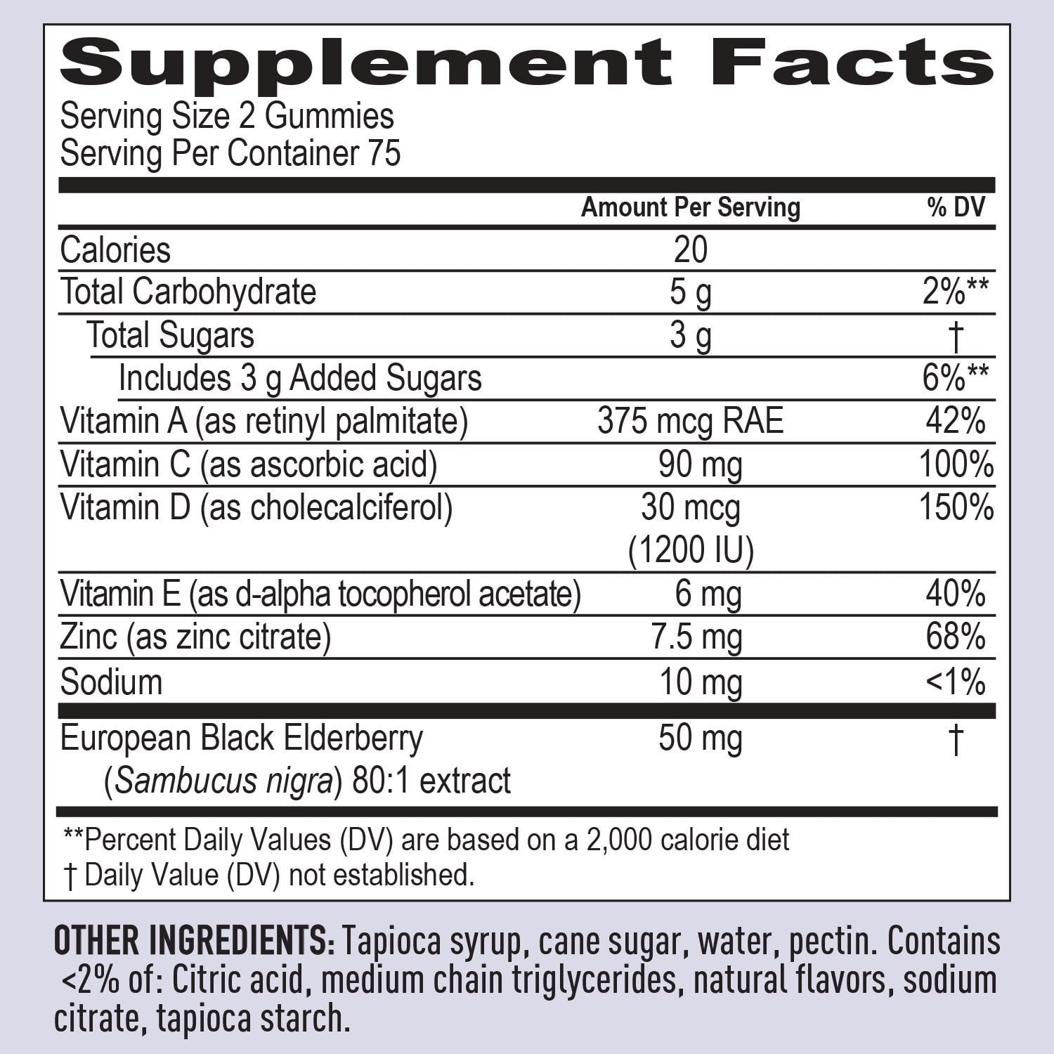 Member's Mark Elderberry Immune Health Gummies, 150 ct.