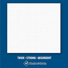 White napkin sheet with embossed texture, thick strong absorbent 1-ply