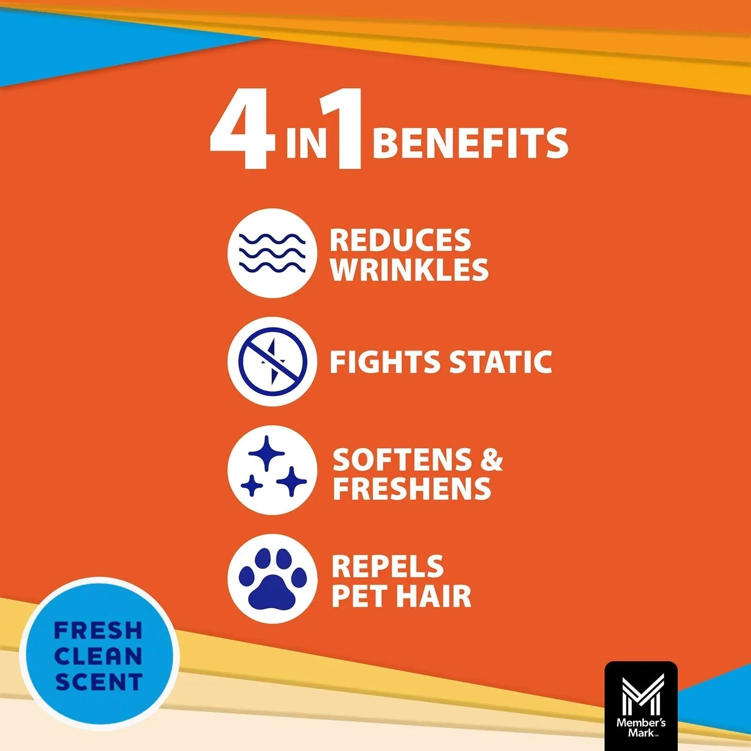 Member's Mark Fabric Softener Dryer Sheets, Fresh Scent, 480 ct.