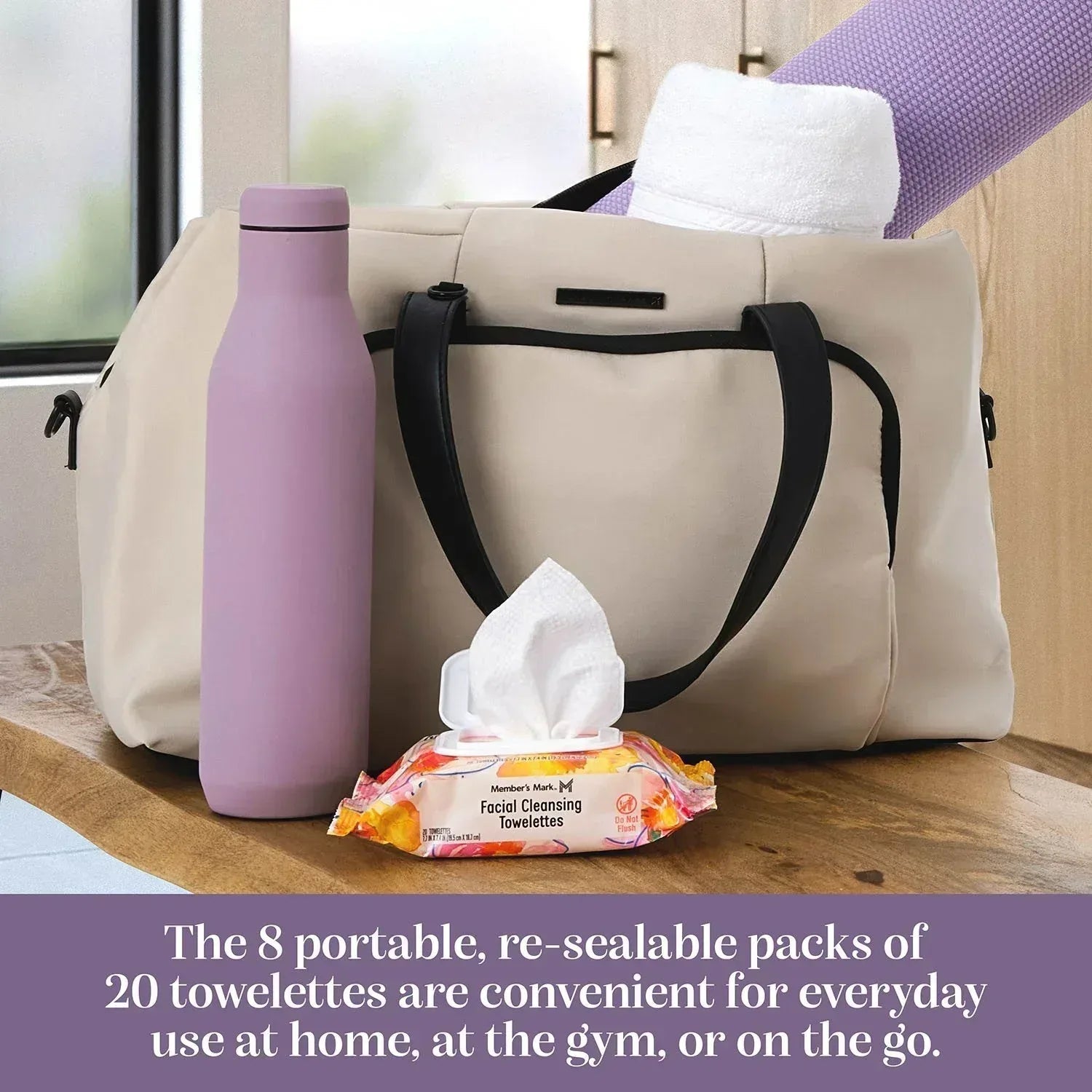 Member's Mark Facial Cleansing Towelettes, 20 ct., 8 pk.