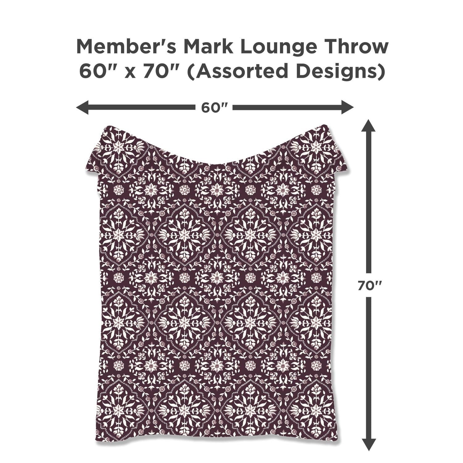 Member's Mark Fall Lounge Throw, 60"x70"