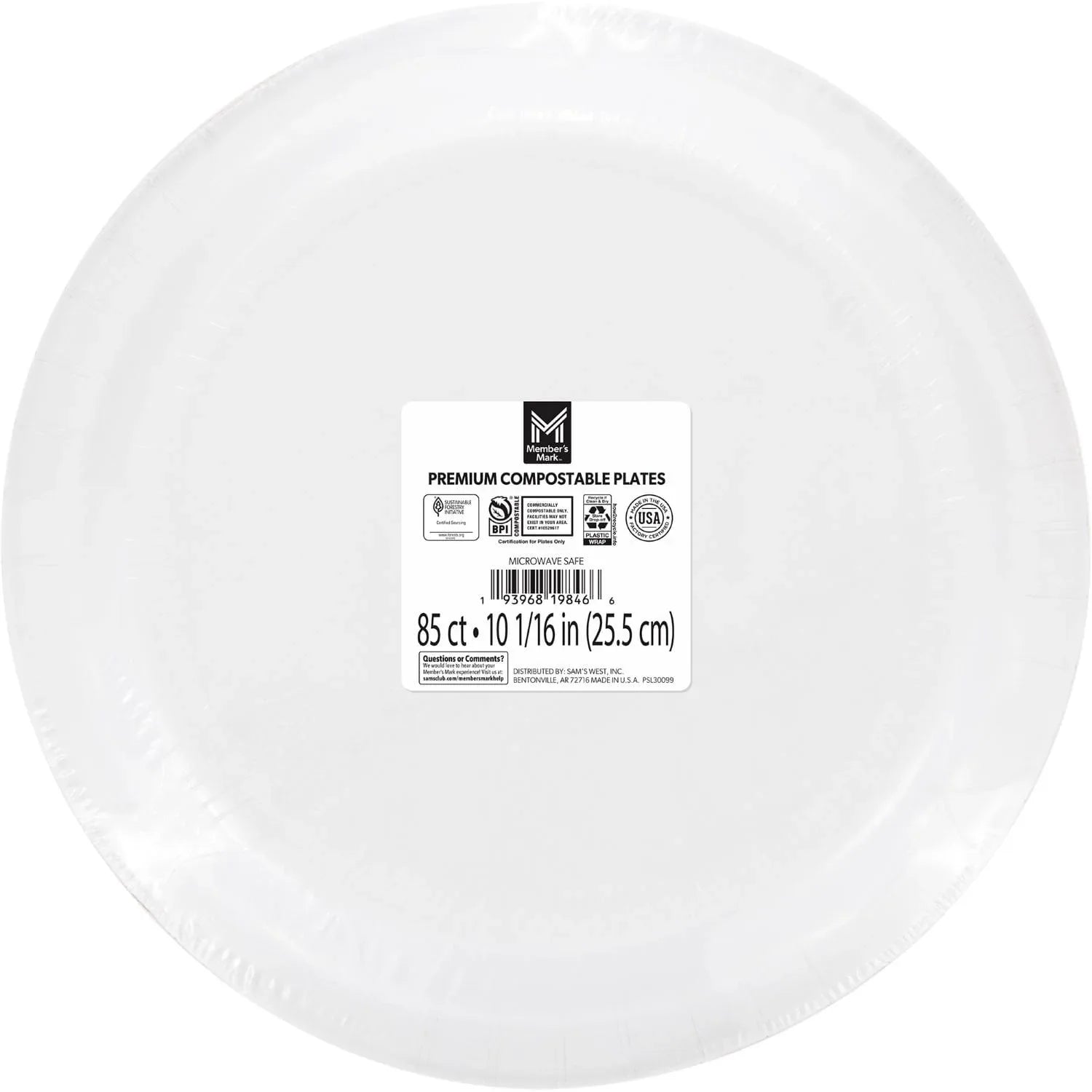 Member's Mark Fancy Florals, Spring Paper Plates, 10", 85 ct.