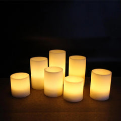 Member's Mark Flameless LED Wax Candles, 7 pc. - USA MEGA SHOP