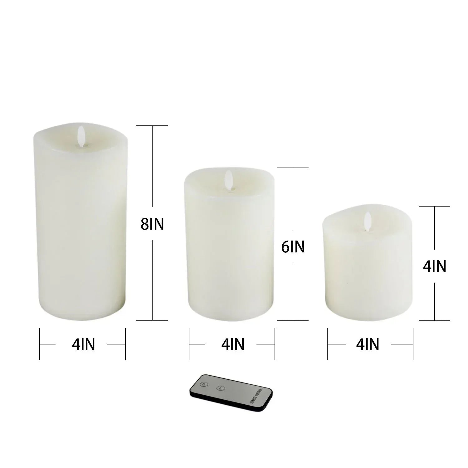 Member's Mark Flameless Moving LED Wax Candles, 3 pc.
