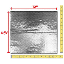 Single aluminum foil sheet, 12 x 10.75 in, textured crisscross surface