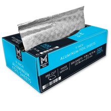 Aluminum foil sheets pack, pre-cut 9 x 10.75 in, 500 count