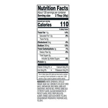 Italian dressing Nutrition Facts label panel on creamy beige bottle