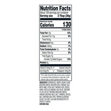 Nutrition Facts panel for honey mustard dressing, 2 Tbsp (30 g) serving size