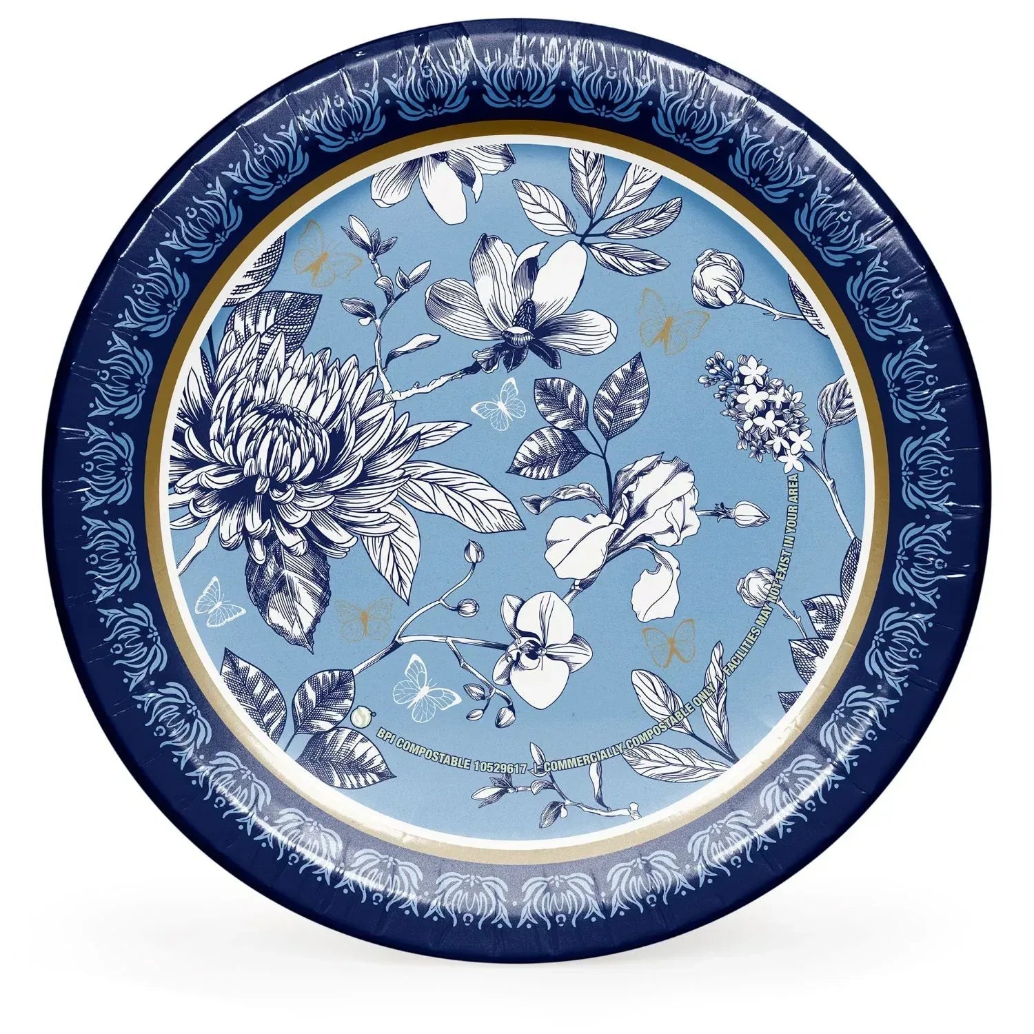 Member's Mark French Floral Paper Plates, 10", 85 ct.