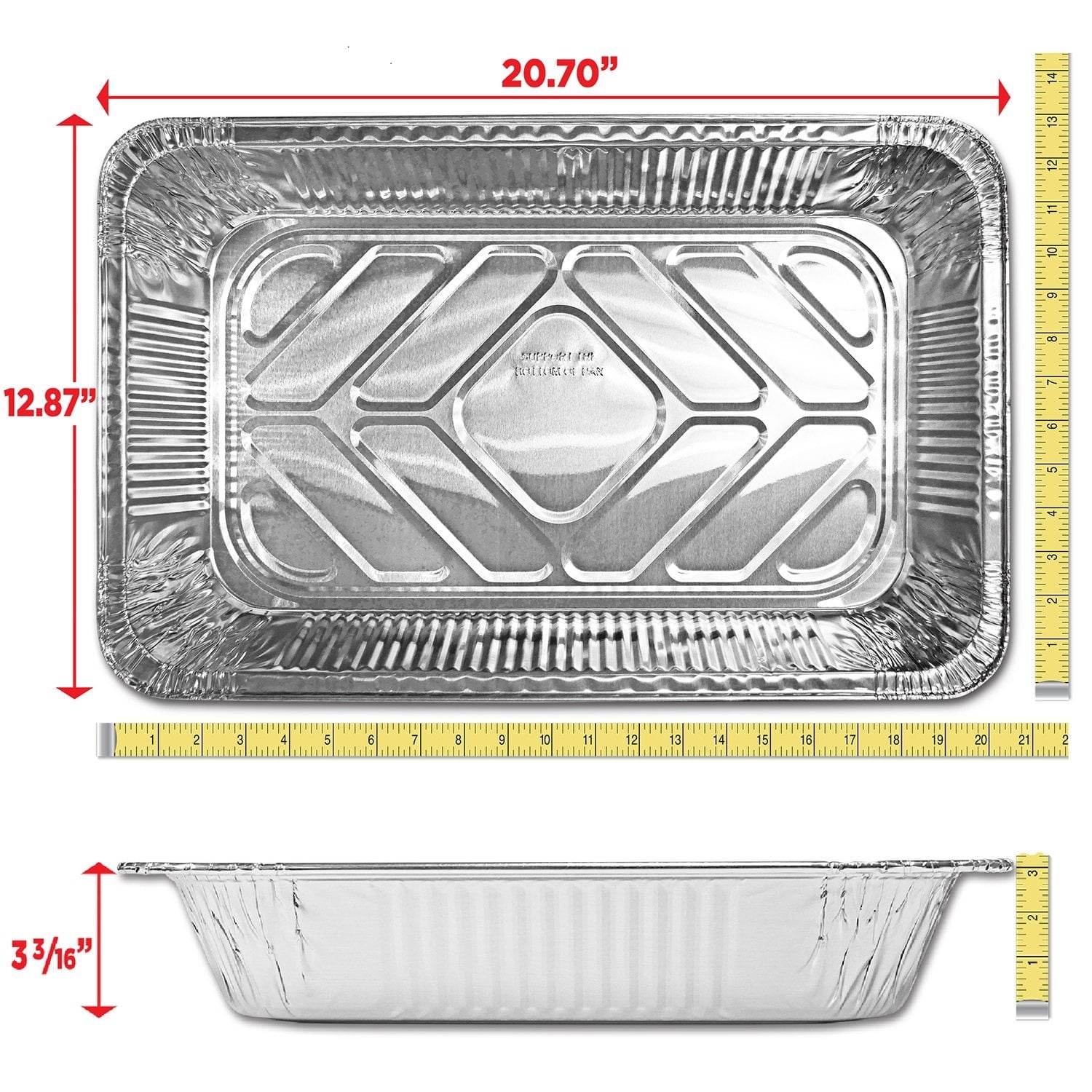 Member's Mark Full Size Aluminum Steam Table Pans, 15 ct.