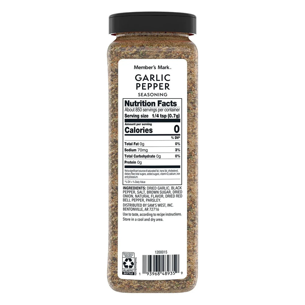 Member’s Mark Garlic Pepper Seasoning, 21 oz. - USA MEGA SHOP