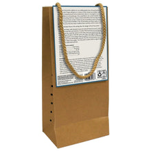 Seedless grape plant starter kit back panel in cardboard box with hanging cord