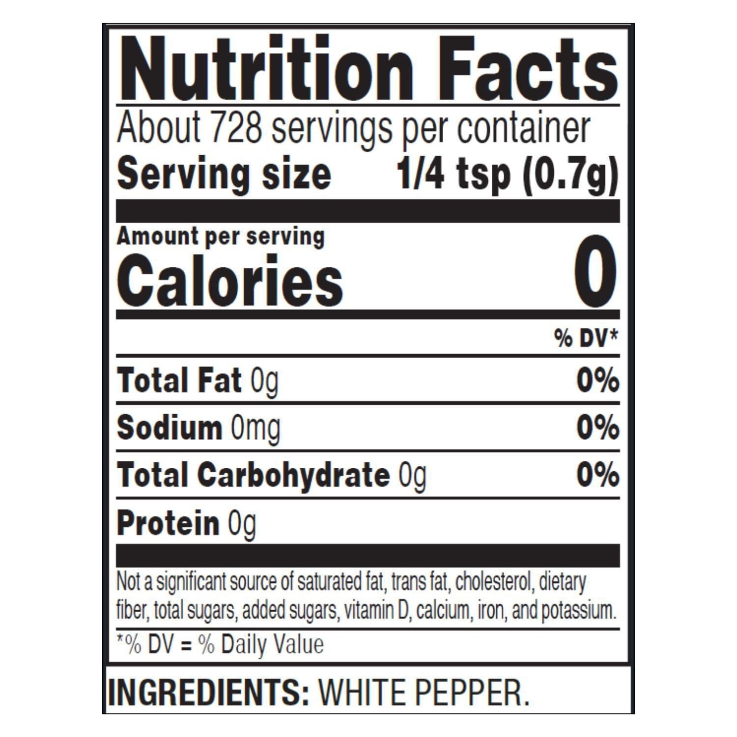 Member's Mark Ground White Pepper, 18 oz.