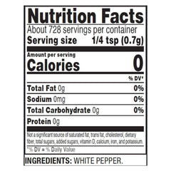 Member's Mark Ground White Pepper, 18 oz.