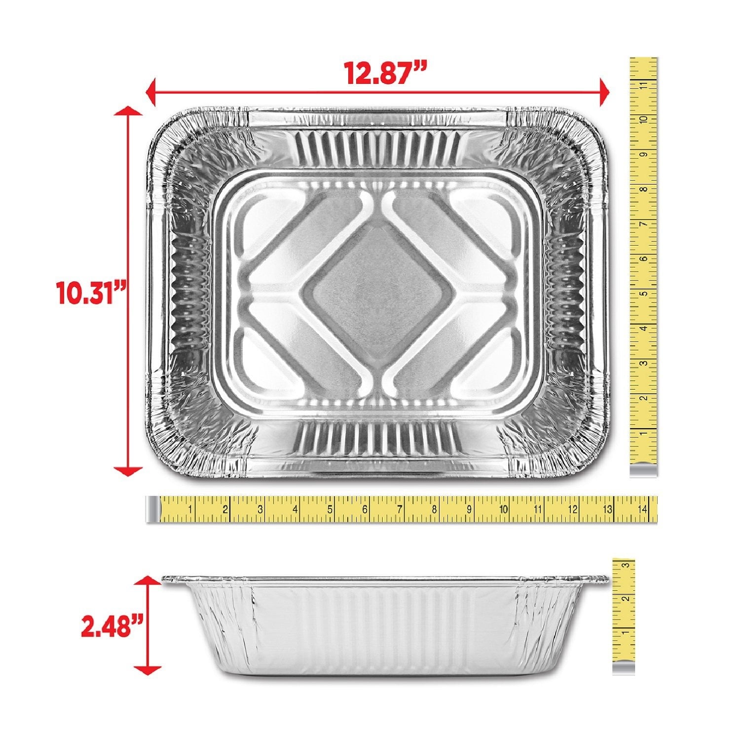 Member's Mark Half Size Aluminum Steam Table Pans, 30 ct.